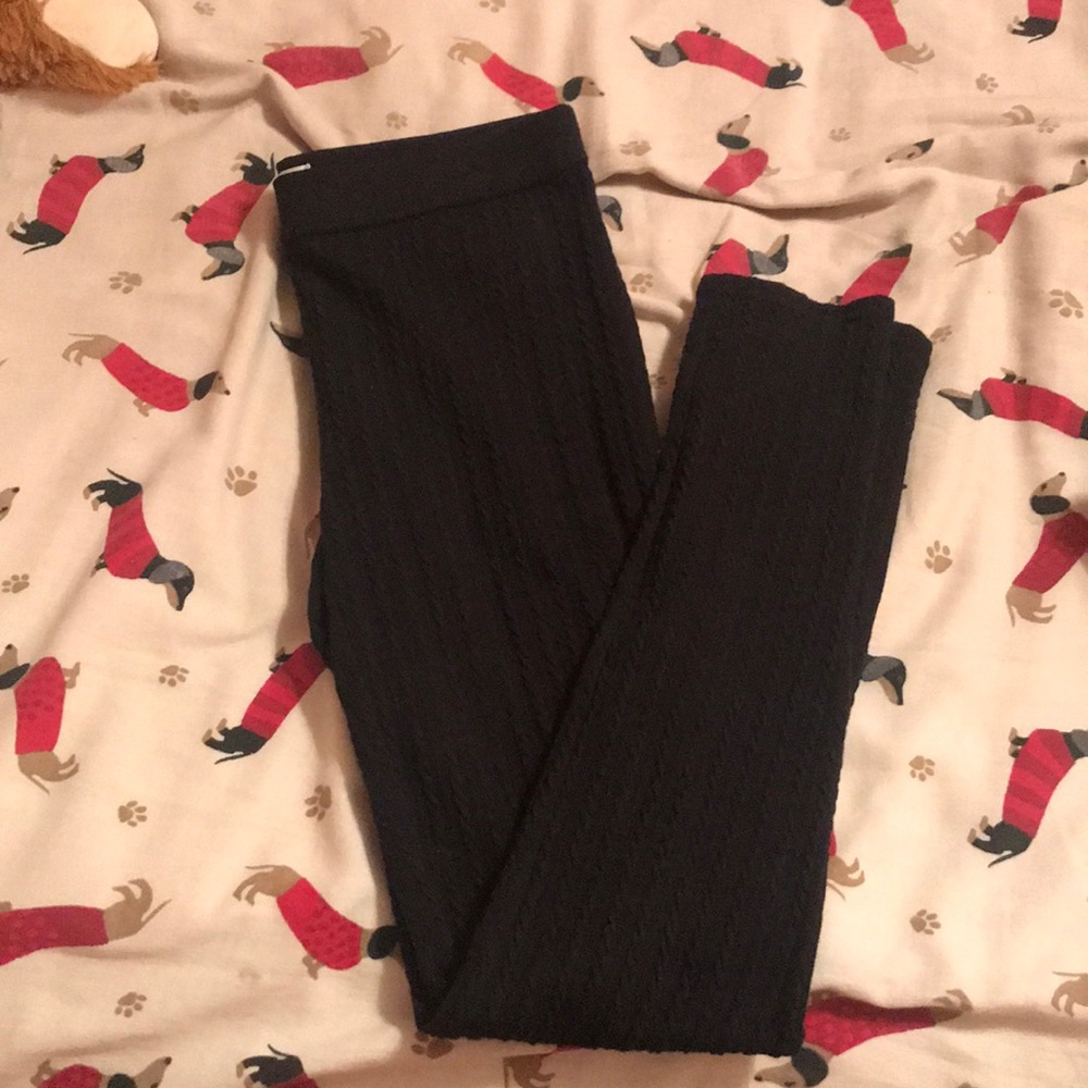 Textured leggings